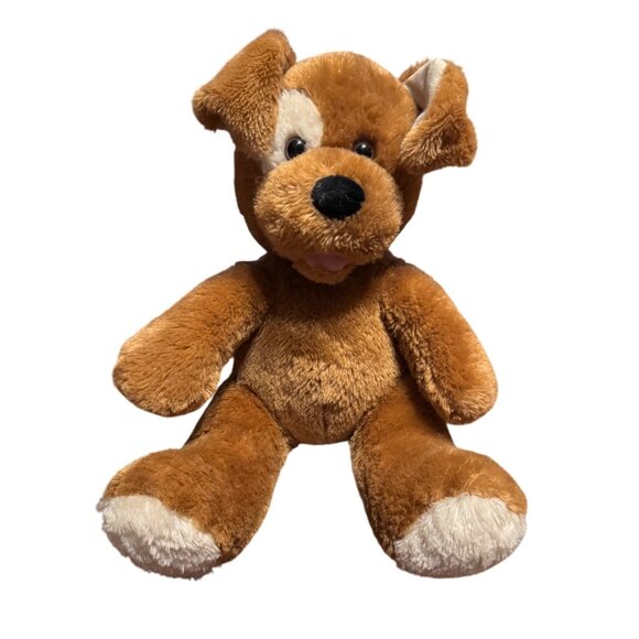 Build-A-Bear Workshop Brown Sugar Plush Sitting Brown Dog Stuffed Animal Soft - Picture 2 of 7